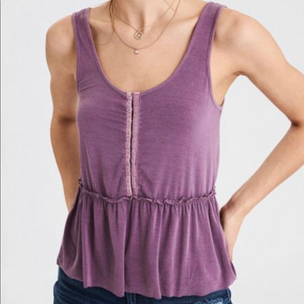 American Eagle Soft and Sexy clasp front tank